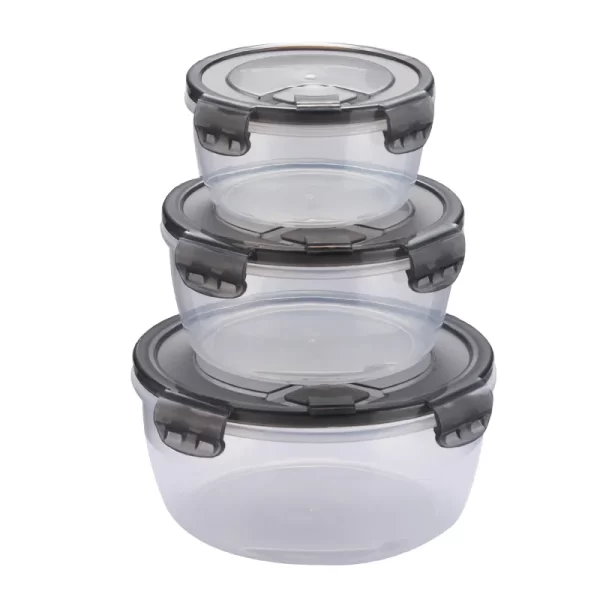 Bulk Round Food Storage Containers Set (3)