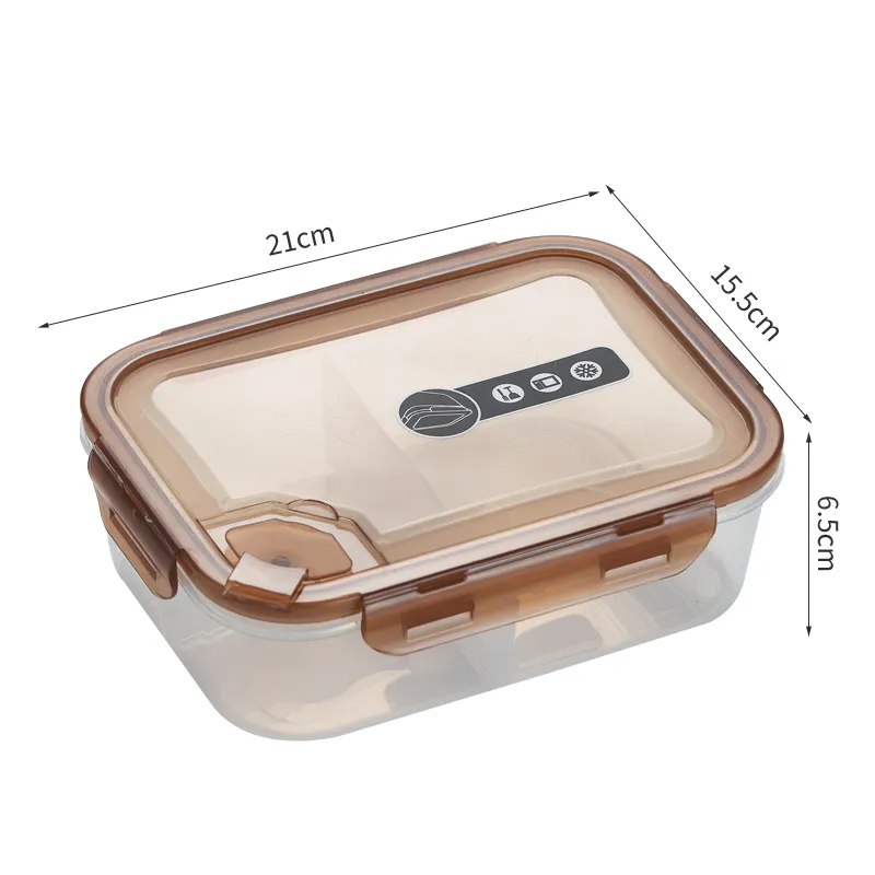 Transparent khaki lunch box wholesaler
