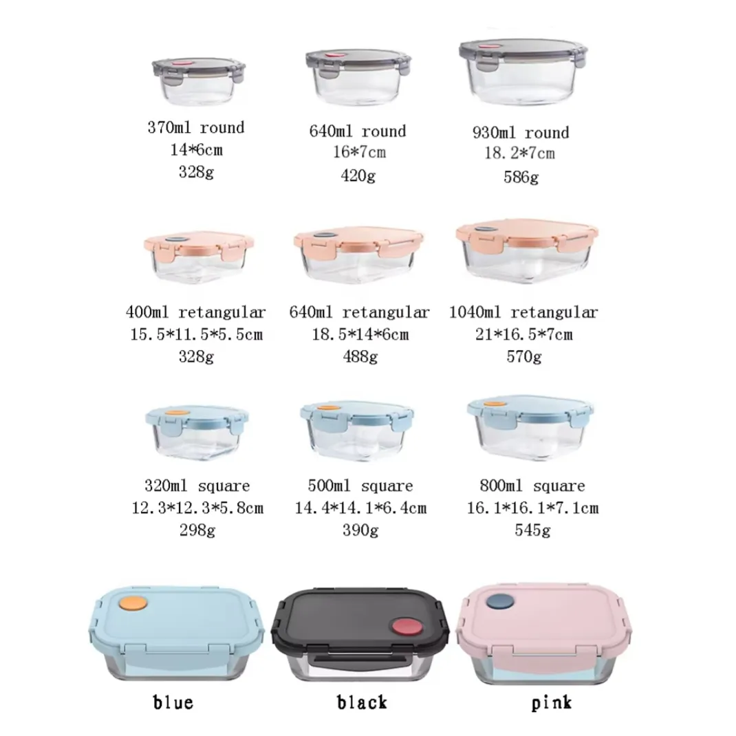 Wholesale Glass Food Storage Containers Sizes