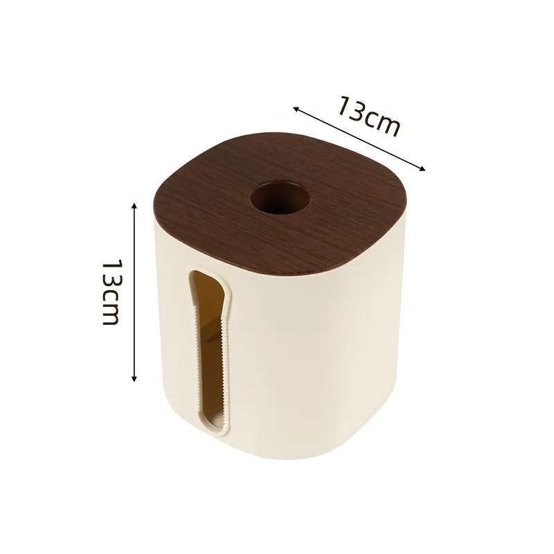 Black walnut wood grain Tissue Paper Box (2)