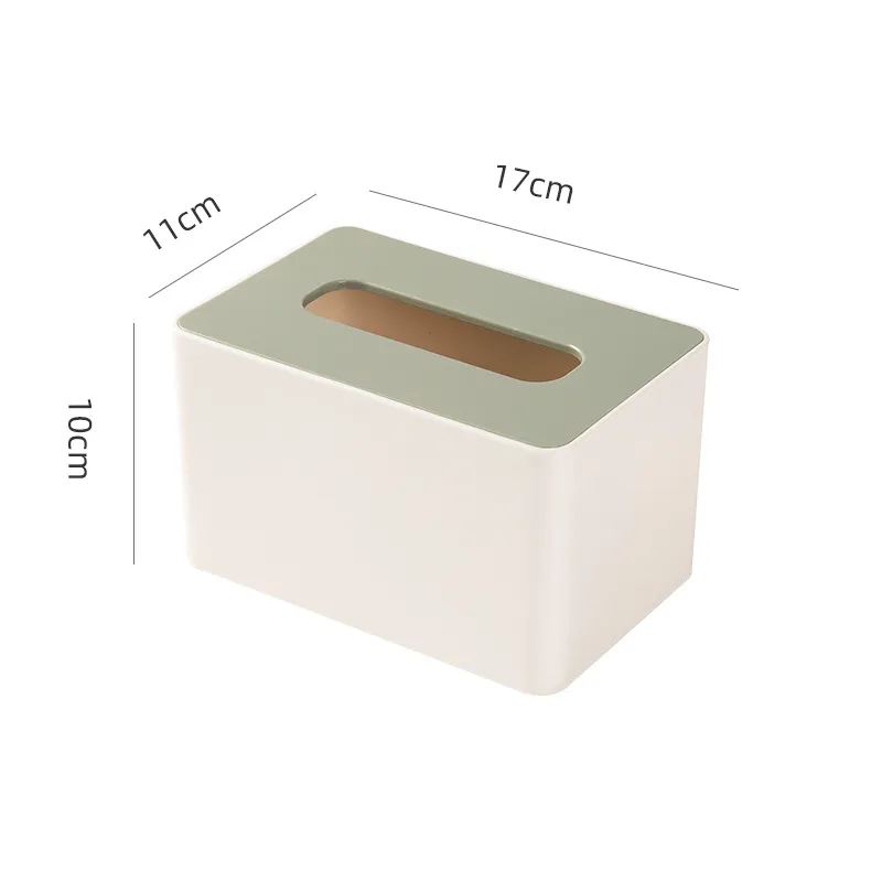 Green Rectangular Tissue Box in Bulk
