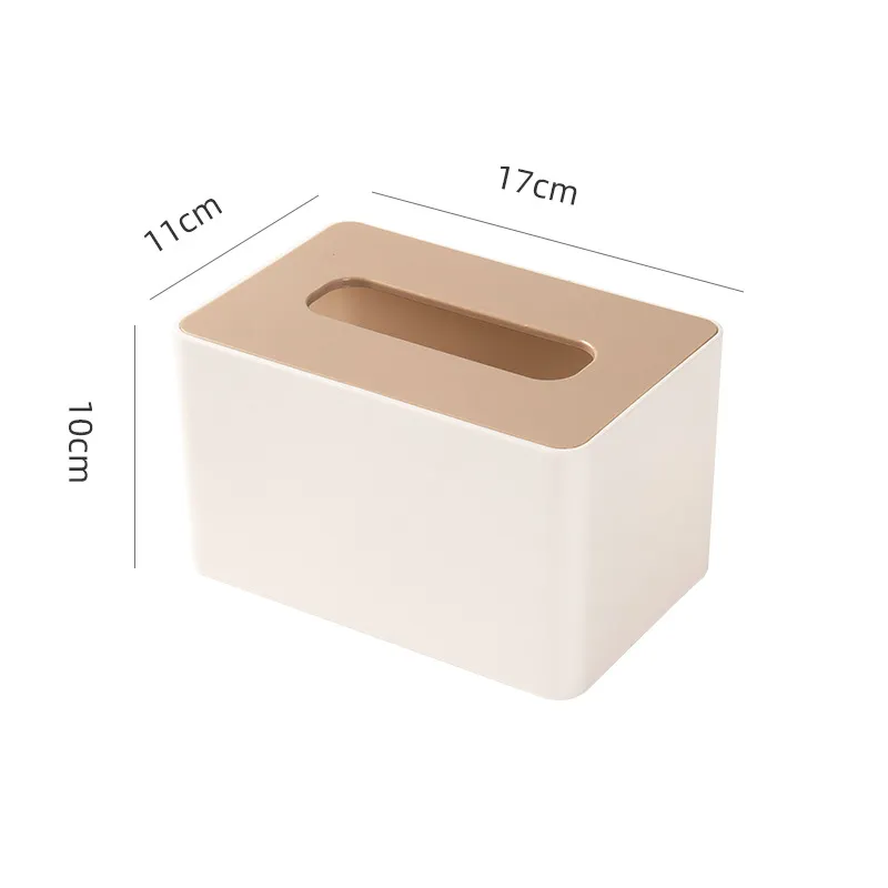 Khaki Rectangular Tissue Box in Bulk