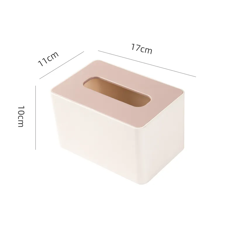 Pink Rectangular Tissue Box in Bulk