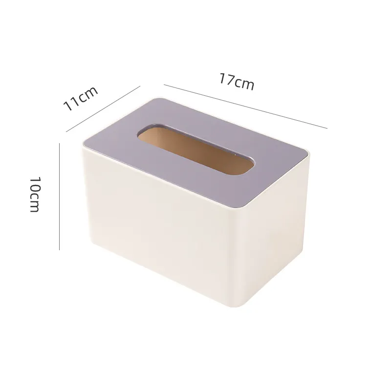 Purple Rectangular Tissue Box in Bulk