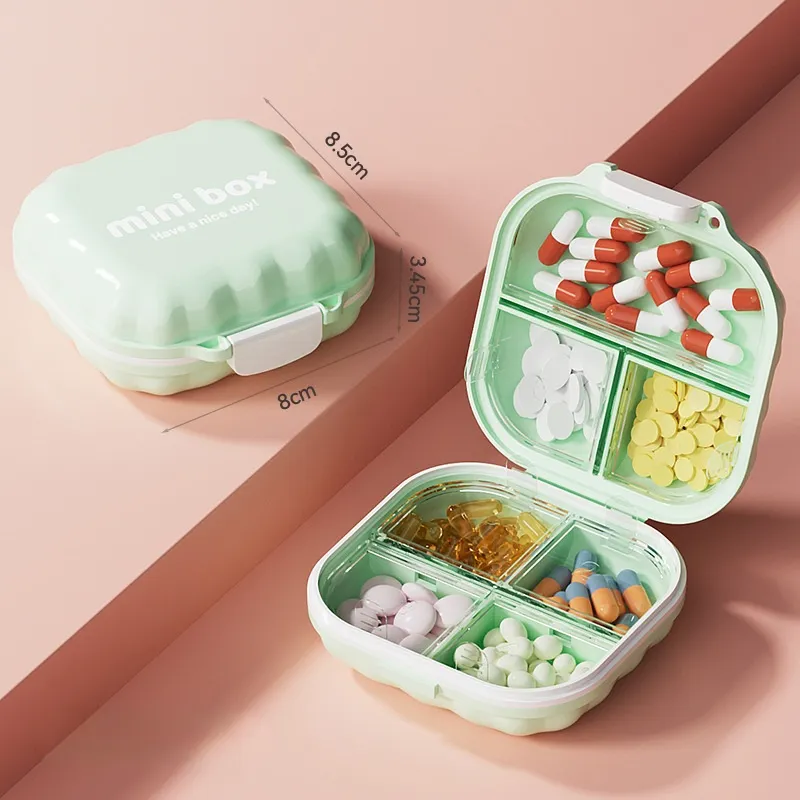 Green - Plastic 7 Days Pill Box Wholesaler