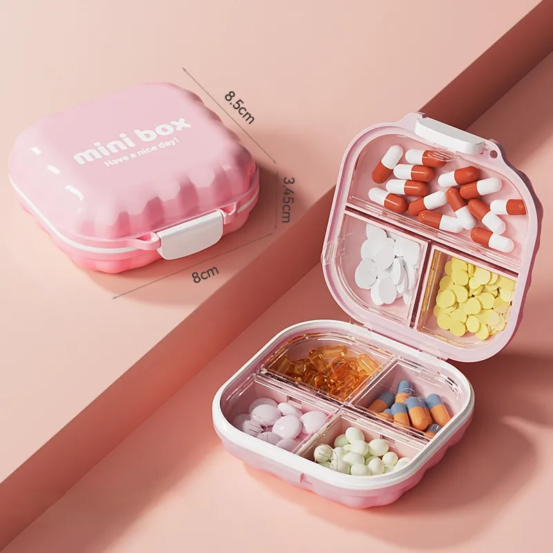 Pink - Plastic 7 Days Medicine Case Factory