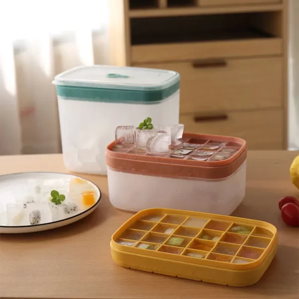 Bulk Ice Cube Tray with Lid and Bin (1)