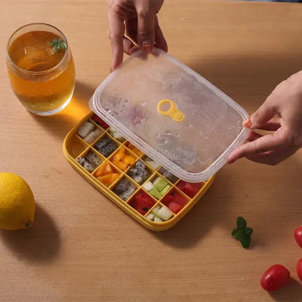Bulk Ice Cube Tray with Lid and Bin (2)