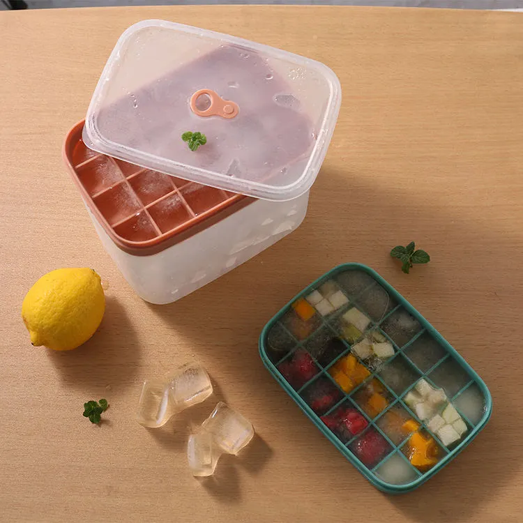 Bulk Ice Cube Tray with Lid and Bin (4)