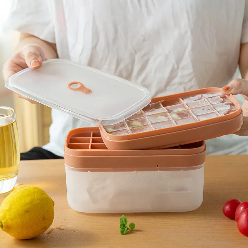 Bulk Ice Cube Tray with Lid and Bin (5)