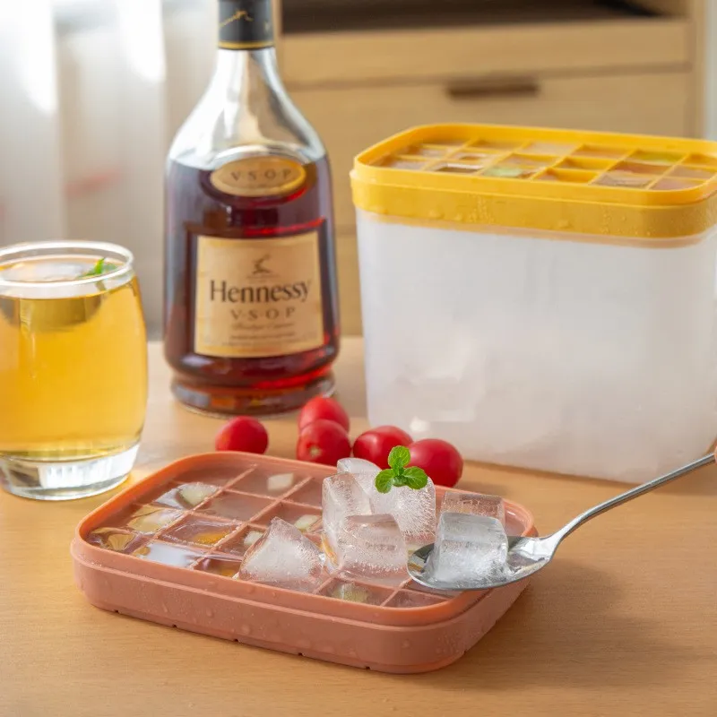 Bulk Ice Cube Tray with Lid and Bin (6)