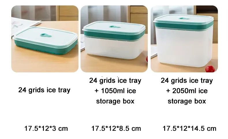 Custom Ice Cube Tray with Lid and Bin (3)