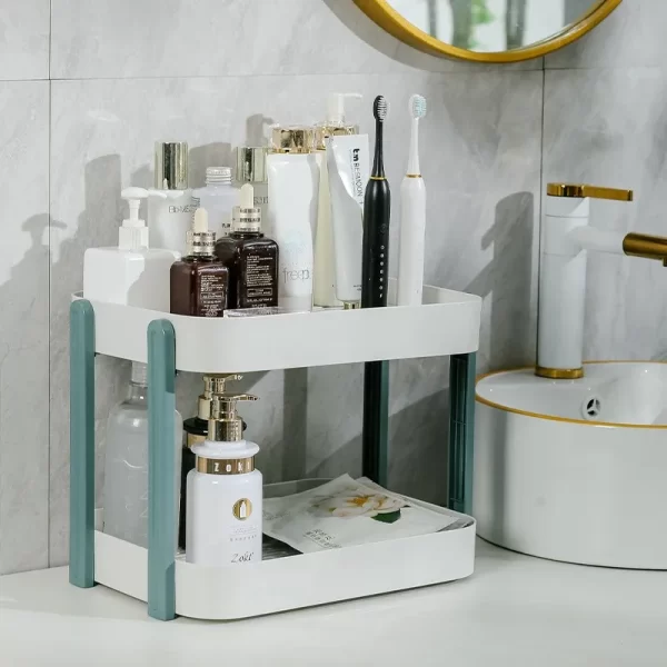 Double Layer Plastic Storage Racks Wholesale Factory (4)