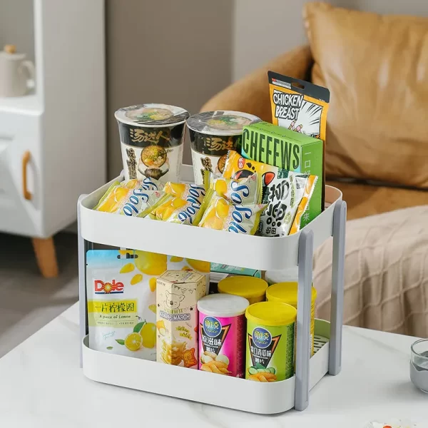 Double Layer Plastic Storage Racks Wholesale Factory (5)