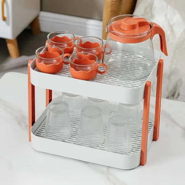 Double Layer Plastic Storage Racks Wholesale Factory (7)