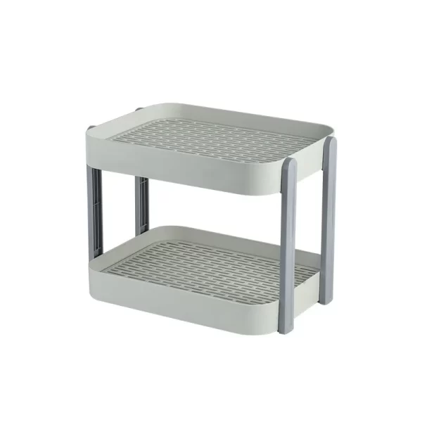 Double Layer Plastic Storage Racks Wholesale Factory (8)