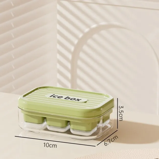 Green - Mini 6-Grid Silicone Ice Cube Trays Manufacturer (1)