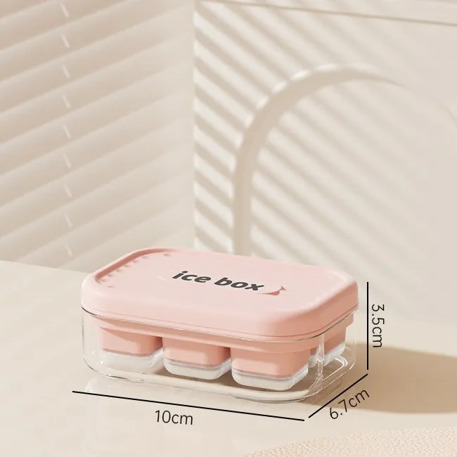 Pink - Mini 6-Grid Silicone Ice Cube Trays Manufacturer (3)
