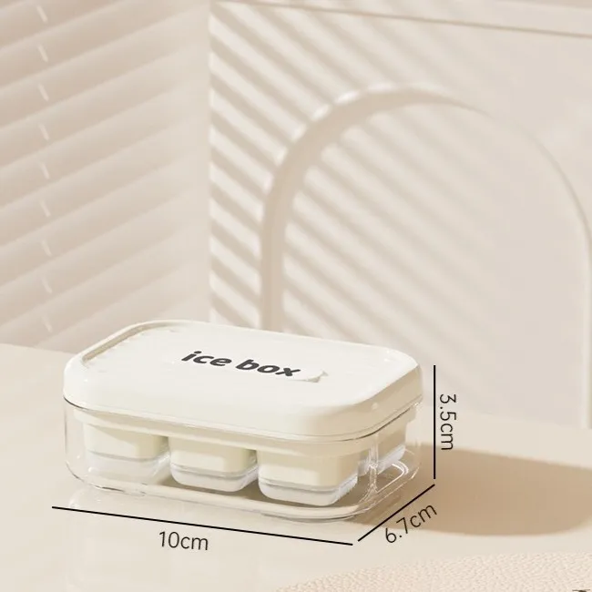 White - Mini 6-Grid Silicone Ice Cube Trays Manufacturer (2)