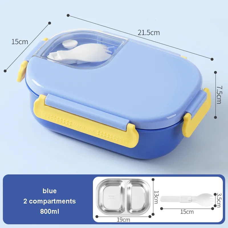 Bule 800ml Decal Kids Lunch Boxes Wholesaler