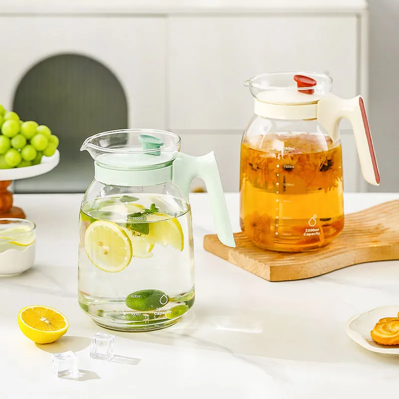 Custom Glass Pitcher with Plastic Lid (3)