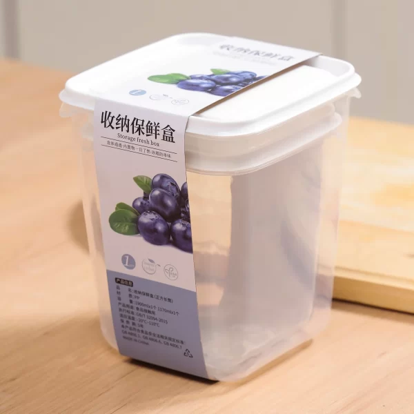 Custom Tall Food Storage Containers Plastic Kitchen Food Container Manufacturer