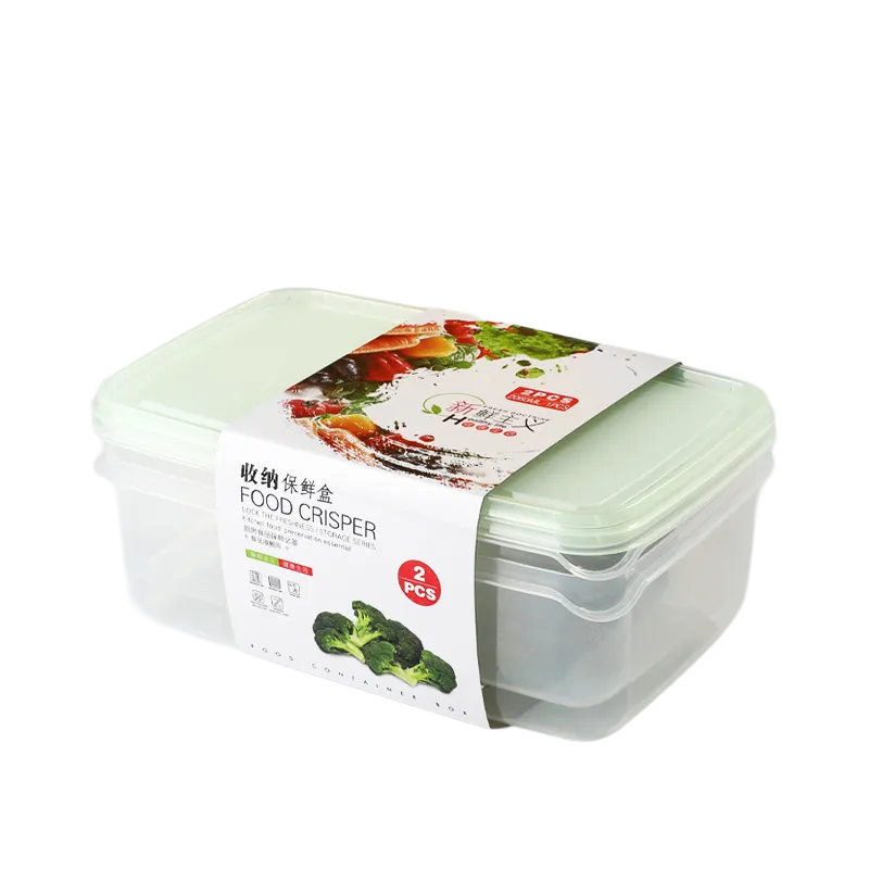 Large Rectangular Food Storage Containers 2PCS - SKU-01