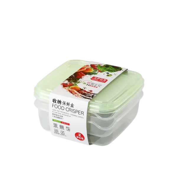 Wholesale Square Food Containers - 2pcs - SKU-04