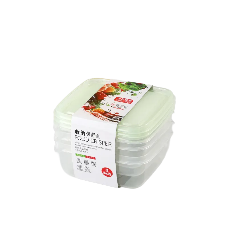 Wholesale Square Food Containers - 3pcs -SKU-05