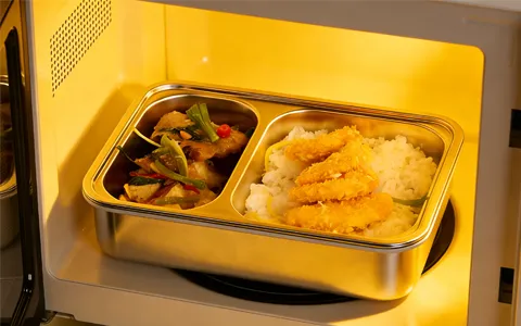 Microwave Stainless Steel Lunch Box (2)