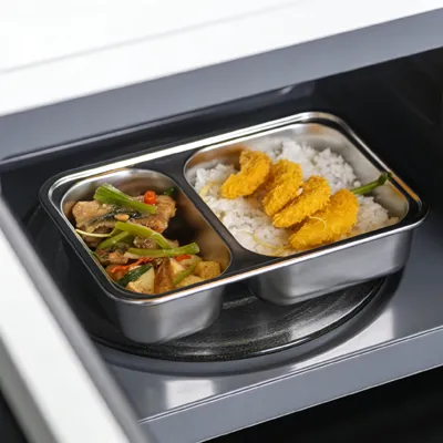 Microwave Stainless Steel Lunch Box (2)